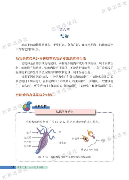 北京版八年级下册生物电子课本教材电子书 pdf高清版